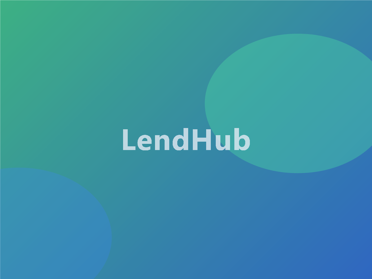 Fintech LendHub web platform dashboard interface